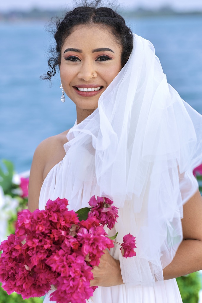 Castaway Wedding Zanzibar bride on yacht